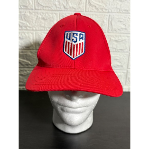 DHL USA Hat Baseball Cap Embroidered Red Adjustable Adult Mens